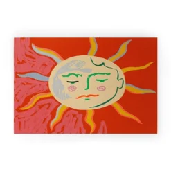 Sandrapoliakov HELIOS Looped Vinyl Welcome Mat - Society6 -Luxury Bath Up Store GUEST df06141f d391 44d2 b9a6 63d6db4adaaa