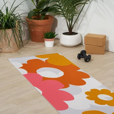 Sunshinecanteen Flower Power 1960 (6mm) 24" X 70" Yoga Mat - Society6 4 Sunshinecanteen Flower Power 1960 (6mm) 24" X 70" Yoga Mat - Society6 - Image 2