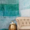 Galleryj9 Aqua Blue Geometric Abstract Textured Painting 50" X 60" Tapestry - Society6 -Luxury Bath Up Store GUEST ea43a678 ad1e 4ec7 889e 20ef6cf78eac