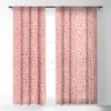 Alisa Galitsyna Vibrant Summer Pattern 2 Single Panel Sheer Window Curtain - Society6