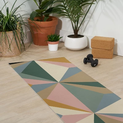 Alisa Galitsyna Pastel Triangles (6mm) 70" X 24" Yoga Mat - Society6 4 Alisa Galitsyna Pastel Triangles (6mm) 70" X 24" Yoga Mat - Society6 - Image 2
