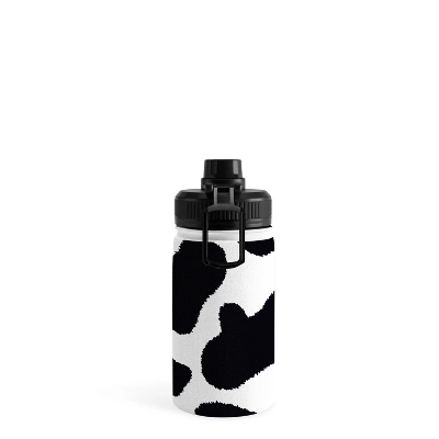 MariaMariaCreative Mooooo Black And White Water Bottle - Society6 4 MariaMariaCreative Mooooo Black And White Water Bottle - Society6 - Image 2