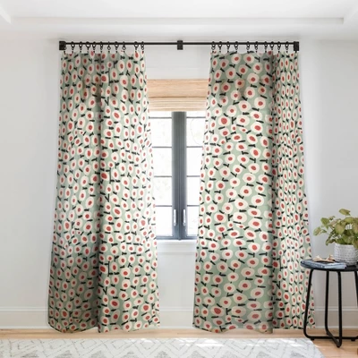 Alisa Galitsyna Dots And Flowers Single Panel Sheer Window Curtain - Society6 8 Alisa Galitsyna Dots And Flowers Single Panel Sheer Window Curtain - Society6 - Image 6