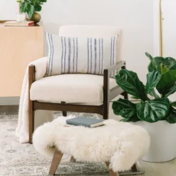 Holli Zollinger AEGEAN MULTI STRIPE Oblong Throw Pillow - Society6